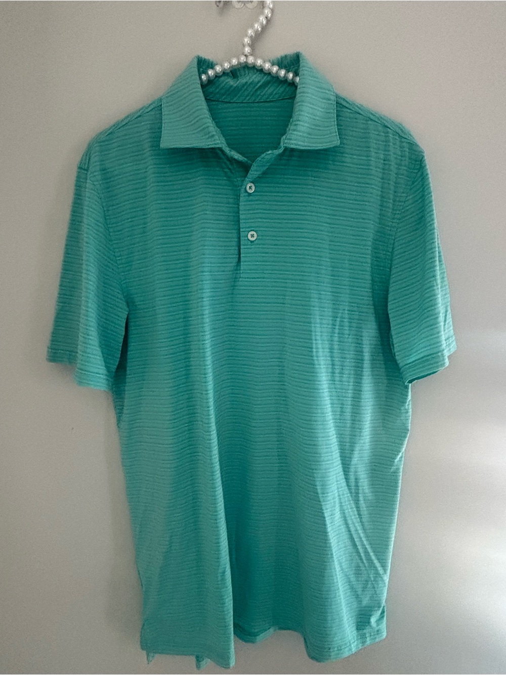 Southern Tide Men's Polo in Teal Stripe M- bundle w other m golf shirts